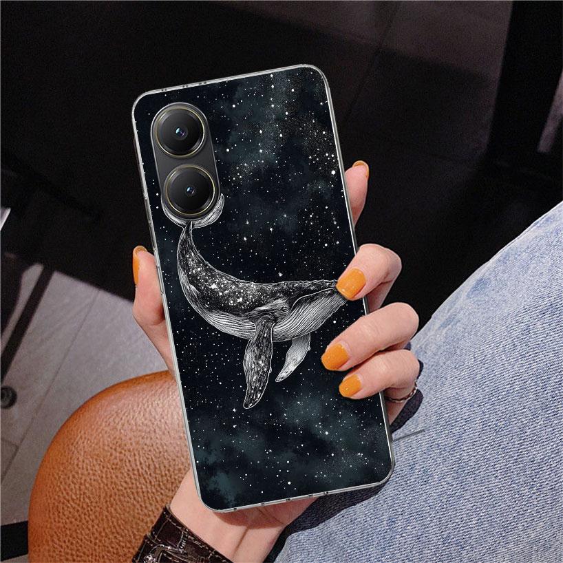 Humpback Whale Sea Giant Phone Case For Xiaomi Poco X7 X6 X5 Pro F7 Ultra Redmi 15C 15 13C 13 12C 12 10 10A 10C 9 9A 9C 9T Cover