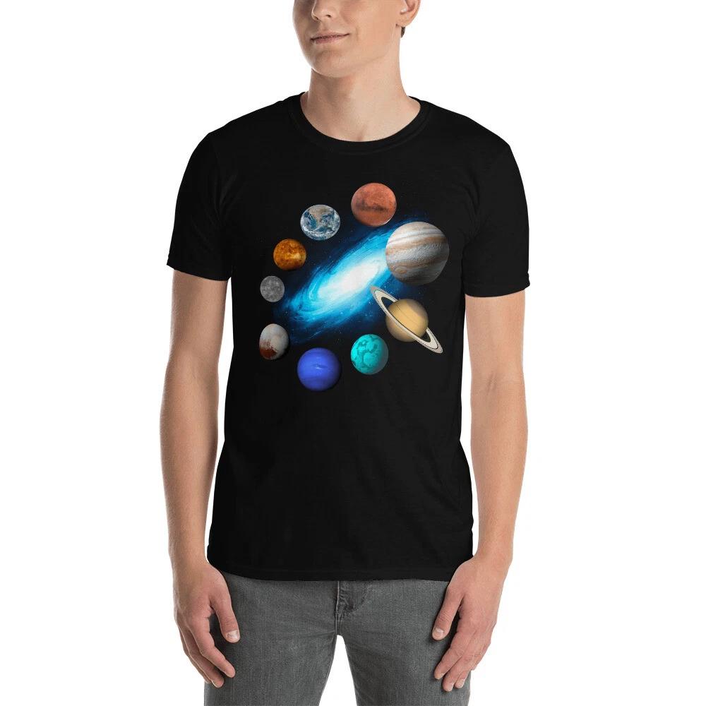 Galaxy Solar System Planets Short-Sleeve Unisex T-Shirt 3XL