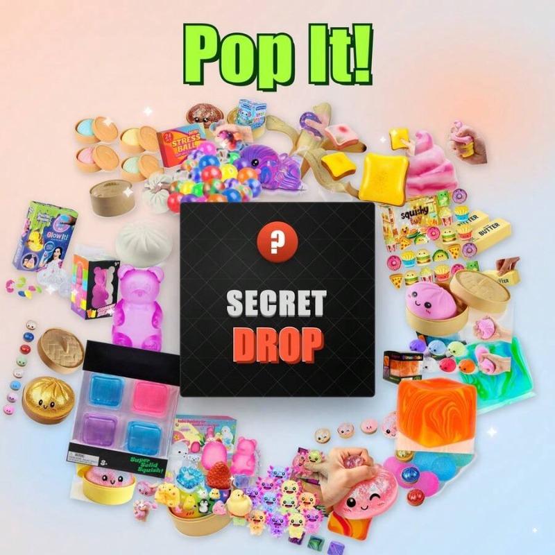 Topmix Golden Glitter Rainbow Bun Squishy Blind Box Random Surprise Soft Stress Relief Squeeze Toy Gift