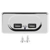 Dual USB Charger 3.1A Socket with LED for 12/24V RV Caravan Replacement