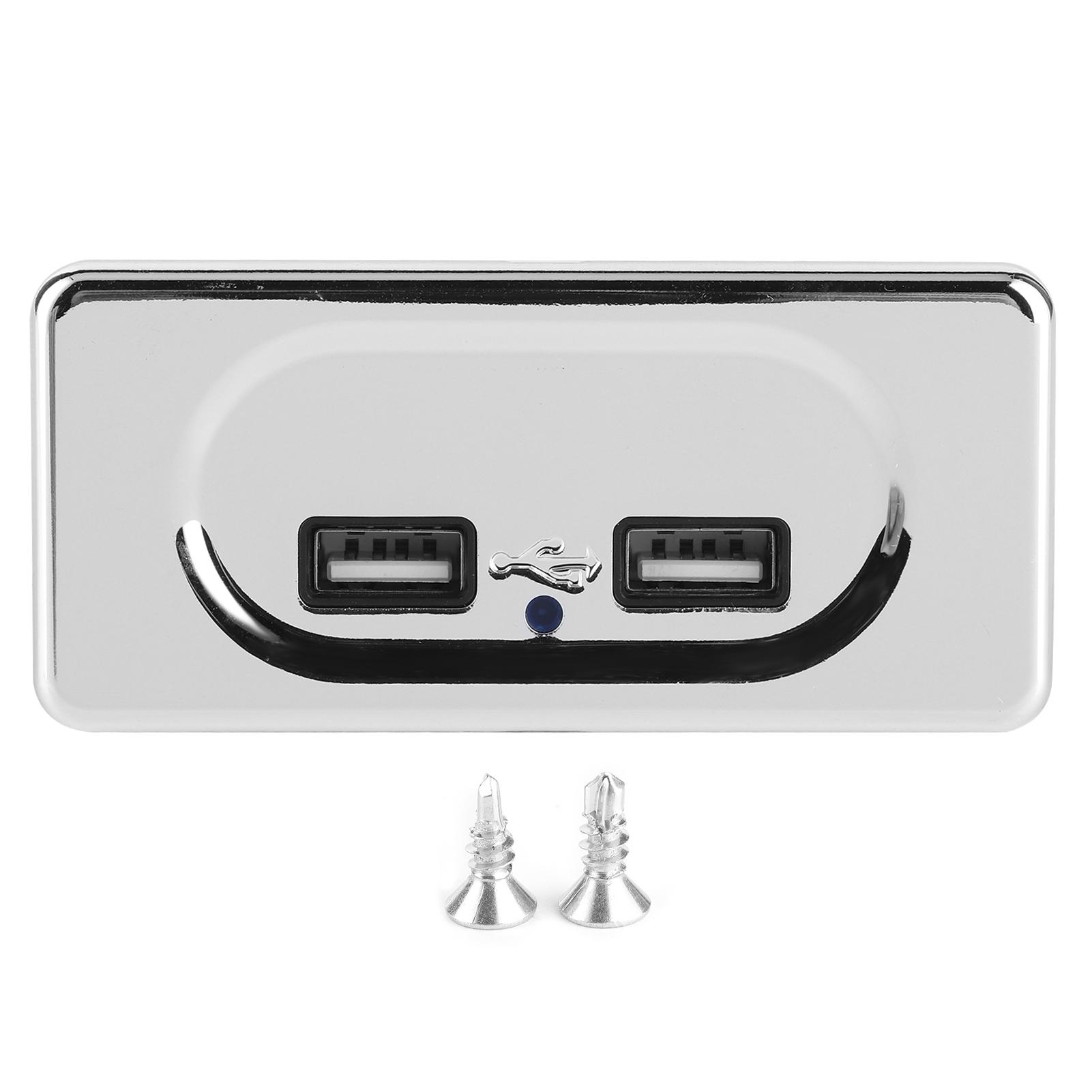 

Dual USB Charger 3.1A Socket with LED for 12/24V RV Caravan Replacement