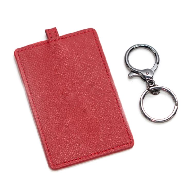 

Keychain Holder Card Cover For PU Leather Keychain Bag Car Styling красный