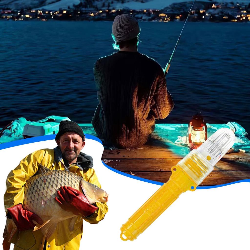 LED Luring Light Flares For Boating LED Boating Flares Fishing Light Light Sensing Boating Safety Kit Visual Signal Day/Night