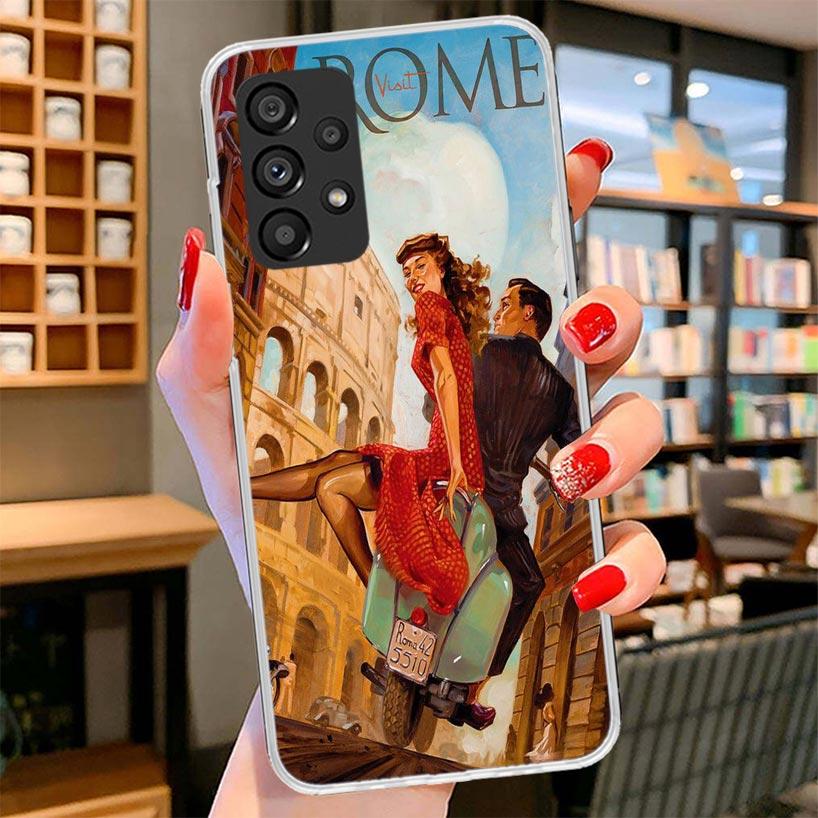 Sexy Pin Up Girl Vintege Phone Case For Samsung Galaxy A17 A37 A57 A16 A26 A36 A56 A15 A25 A35 A55 A14 A24 A34 A54 A13 A23 A33 A