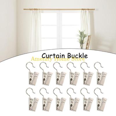 F26C Multipurpose Hook Clips Set Of 100,Metal Curtain Clips for Curtain Bathroom Shower Curtains And Outdoor Decorations