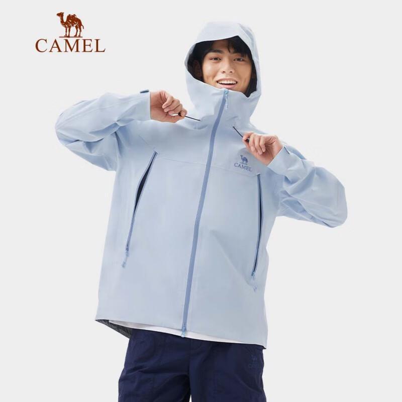 Camel Unisex All-Weather Hardshell Hooded Jacket 735BA31011