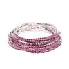 European & American Style Colorful Zircon Diamond Elastic Tennis Bracelet