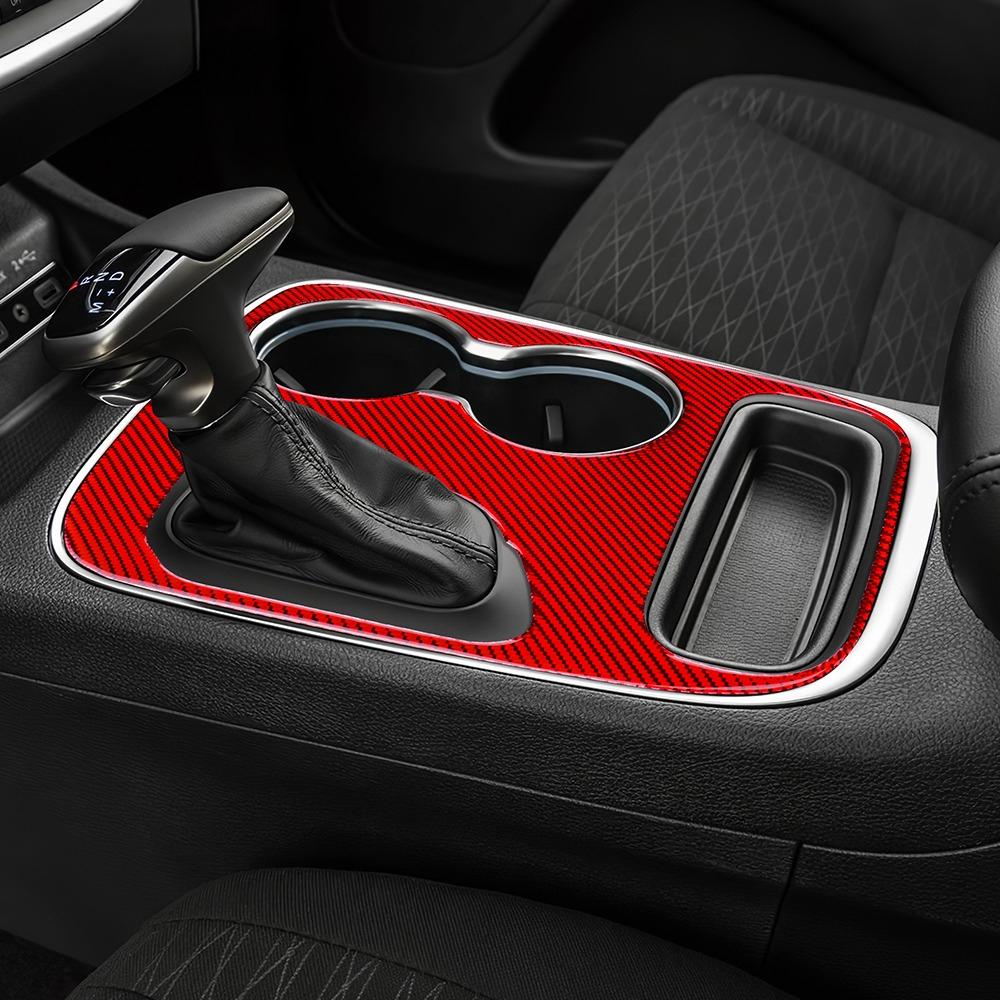 Car Center Console Transmission Console Gear Shift Panel Cover For Dodge Durango 2018-2020 Cup Holder Frame Decorate Accessories