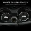 LPTJD1 2026 Car Sticker 2PCS Car Drip Coaster Carbon Fiber Anti-slip Mat For BMW X1 X2 X3 X4 X5 3 Series 5 Series F10 F15 F25 F48 F20 G