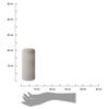 Fjord 1 Glass Vase, Dark Beige, 20 Cm