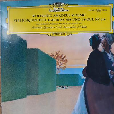 LP Record AMADEUSQUARTETT  Mozart Streichquintette Ddur KV 5 139433 Deutsche Grammo 1973 Europe Classical Used
