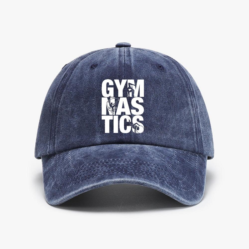 Funny Gymnastics sportsUnisex Hat Printing Graphic Vintage Soft Top Denim Baseball Cap Summer Unisex Women Golf Gymnast Rhythmic Hats