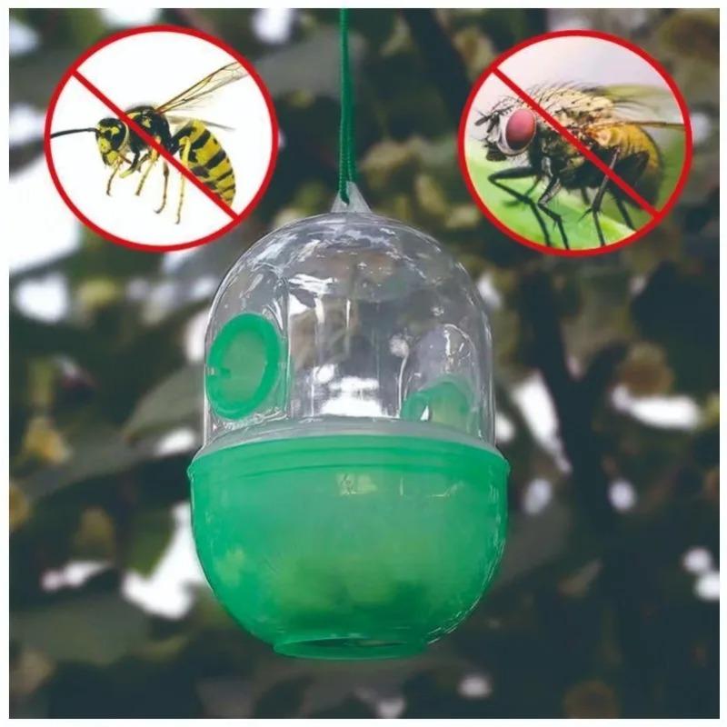 1-10PCS Reusable Fly Trap Hanging Wasp Hornet Catcher Plastic Insect Trap for Garden Orchard Farm Outdoor Pest Control