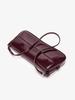 Fashion ladies shiny crossbody bag stylish elegant shoulder bag wine red small underarm bag versatile solid color clutch bag