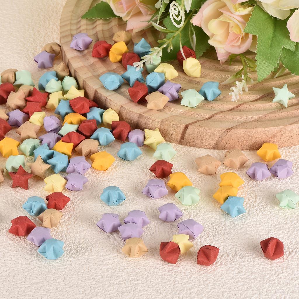 272pcs Pre-made Origami Lucky Stars Paper Wishing Star for Best Wish Christmas Party Wedding Valentine's Day Girl Friends Gift
