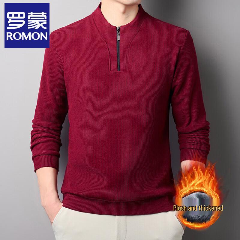 Men s Thermal Fleece Half-Zip Pullover Sweatshirt 3XL