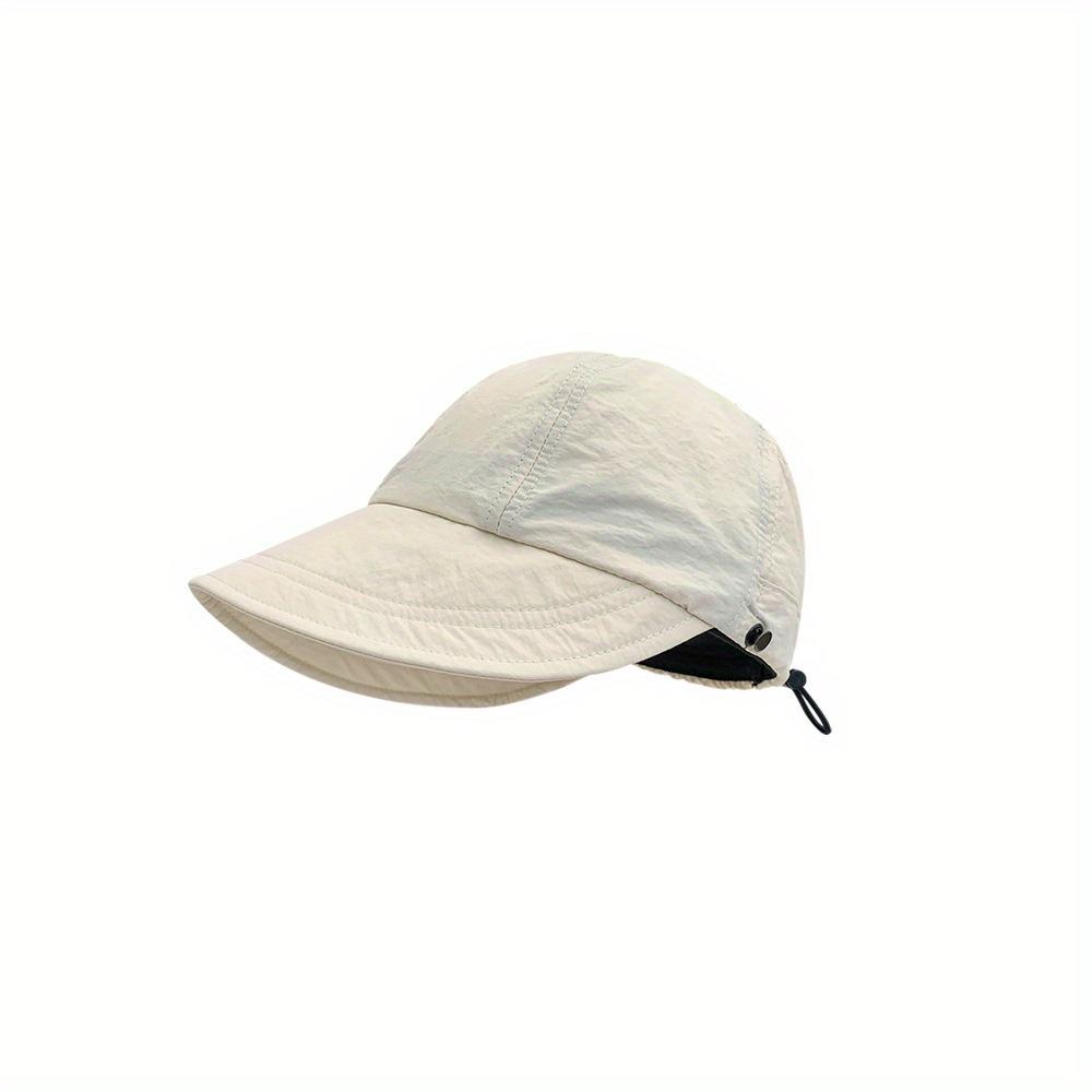 Sun Protection Hat With Ponytail Opening Duck Tongue Sun Hats Foldable Fisherman Hats