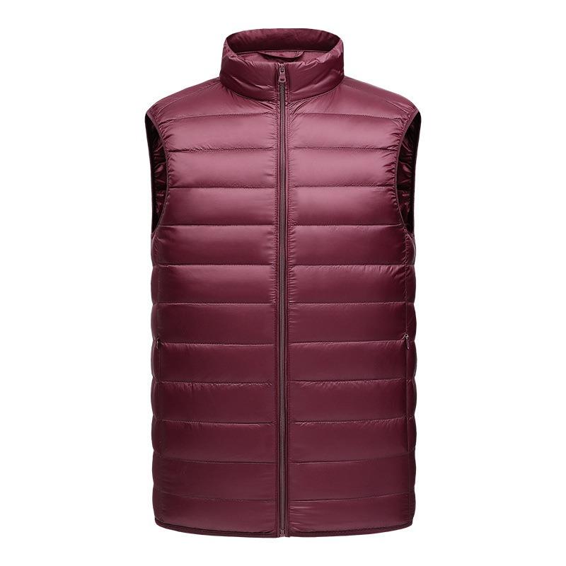 Down Jacket Men's Vest Fashion Stand-up Collar Vest Light Down Vest Men's Thermal Top