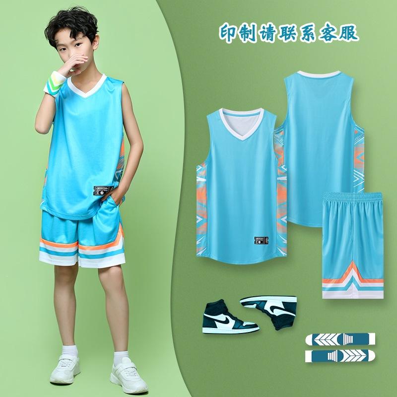 Children's Basketball Uniforms Sports Suits Boys and Girls Elementary School Students Game Jerseys Printing Team Uniforms Training Camp Clothes