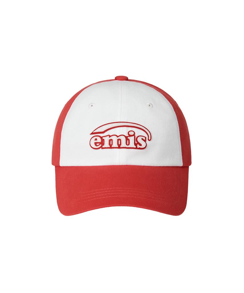 Imiseu Dual Panel Ball Cap-Red