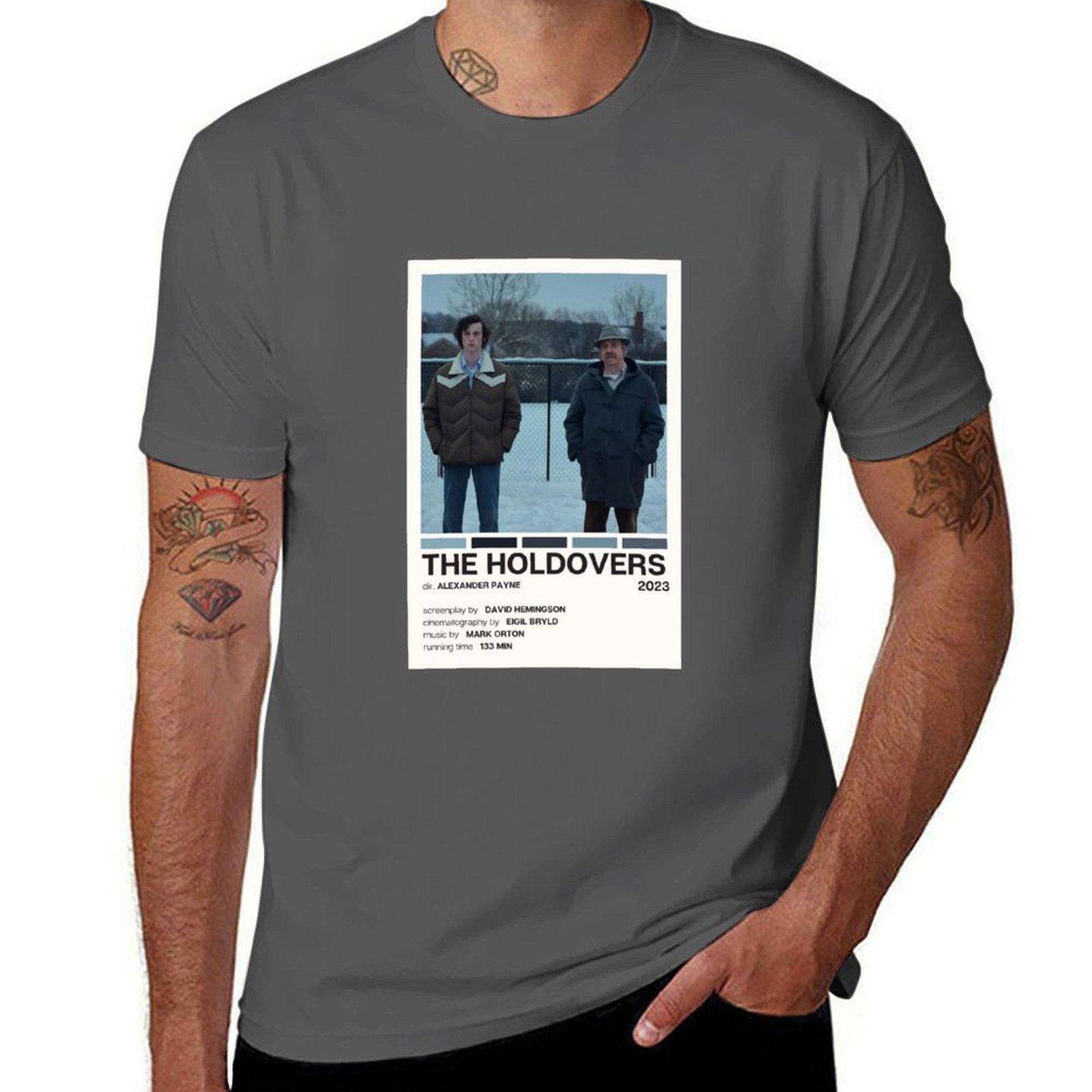 

The Holdovers (2023) Movie Poster T-Shirt man t shirt cotton t shirts for man cotton T-Shirt 4XL