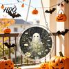 UV Printed Halloween Decor Acrylic Suncatcher Jigsaw Puzzle Set Spooky Ghost Floral