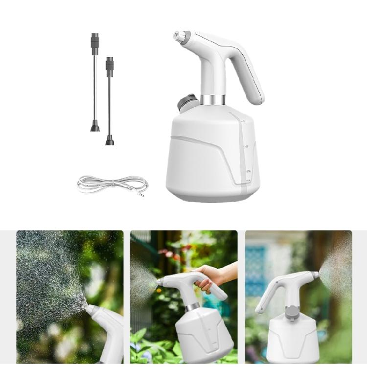 2L Electric Plant Sprayer Automatic Watering Can with Adjustable Nozzle and Portable Handle for Easy Garden Maintenance