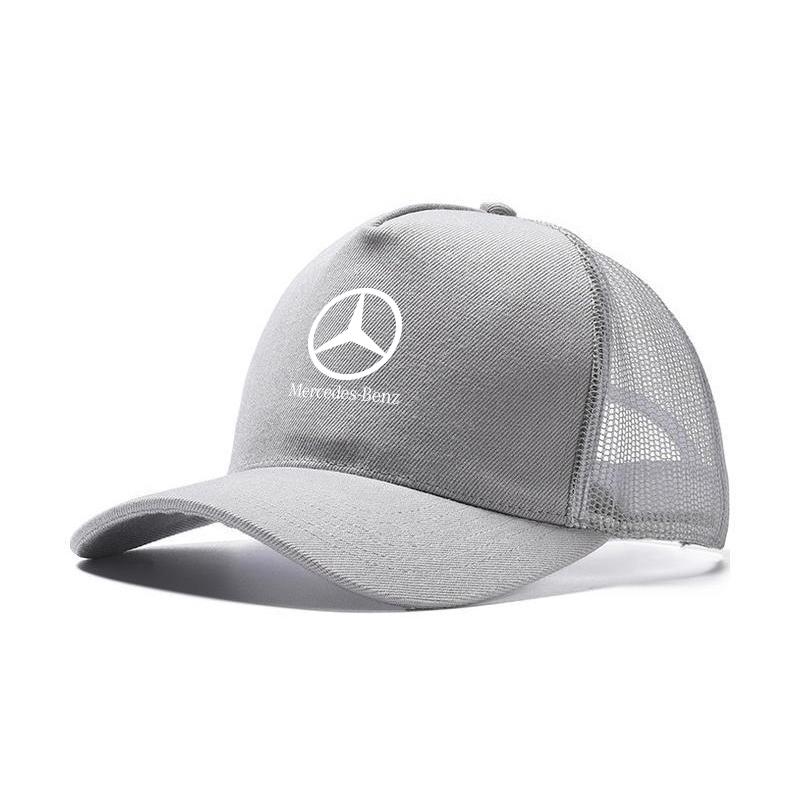 

GLC GLB Car Logo Leisure Cap Breathable Cotton Adjustable Baseball Hat For Mercedes Benz AMG A C E Class W201 W210 W108 W204 W2 сірий