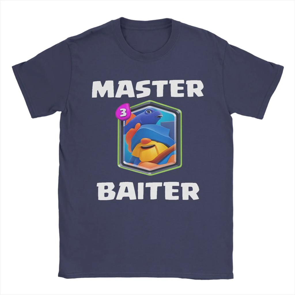 Master Baiter CClashs RRoyales TShirt Men Leisure 100 Cotton Tee Shirt Crewneck Short Sleeve T Shirt Graphic Clothes