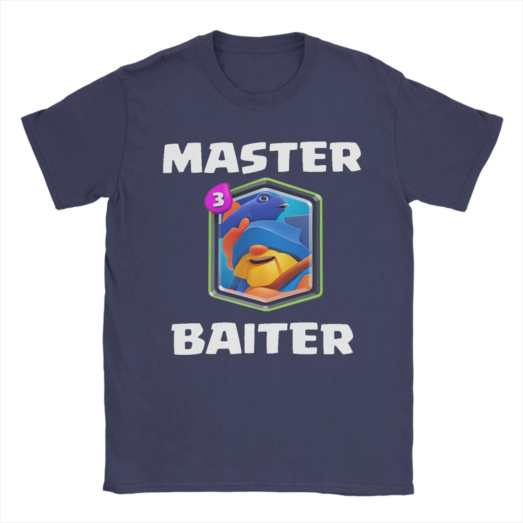 Master Baiter CClashs RRoyales TShirt Men Leisure 100 Cotton Tee Shirt Crewneck Short Sleeve T Shirt Graphic Clothes S
