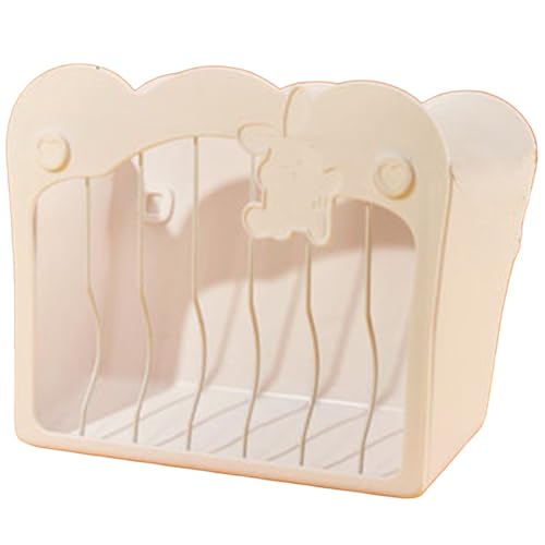 FUPUONE Rabbit Timothy Hay Bin, Square, External, Large Capacity, Internal, Washable Hay Bin/Feeder (White)