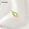DIY Pendant Necklace Making Accessories 14K Gold Plated Brass Zircon Geometric Charms For Women Jewelry Making Supplies