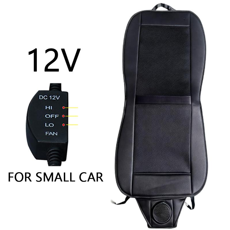 Summer Car Cool Air Seat Cushion Refrigerated DC 12V/24V Car Seat Covers Set with Fan Fast Blowing Ventilation Seat Cooling Pat