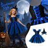 Halloween-Kleid Kostüm-Set für Mädchen für Auftritte, Tanzaufführungen und Partys