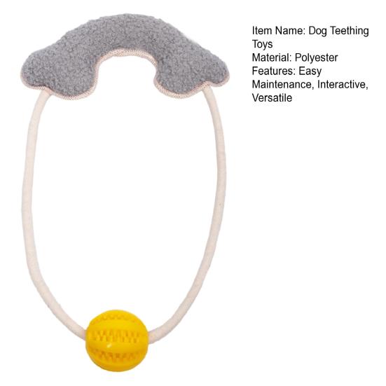 Rope Dog Chew Toy Bite-resistant Dog Toy for Dental Health Anxiety Relief Interactive Dog Toy for Tug-of-War & Solo Play