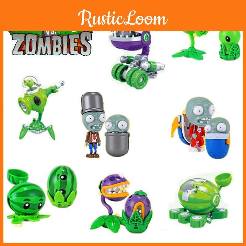 Transforming Big Mouth Flower Plant Vs. Zombie Vehicle Toy