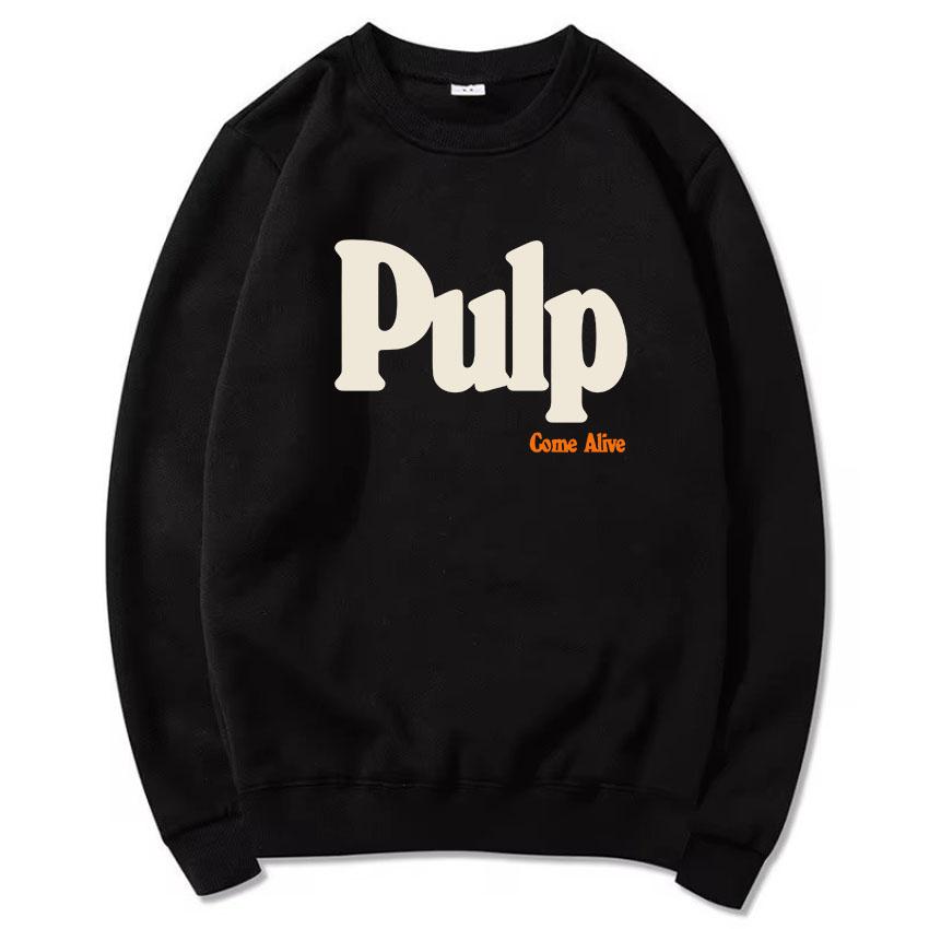 Pulp Rock Band Grunge Bluzy z kapturem z okrągłym dekoltem Luźne Hip Hop Unisex Streetwear Męskie Damskie Ubrania Moda Nadruk z literami Bluza z kapturem