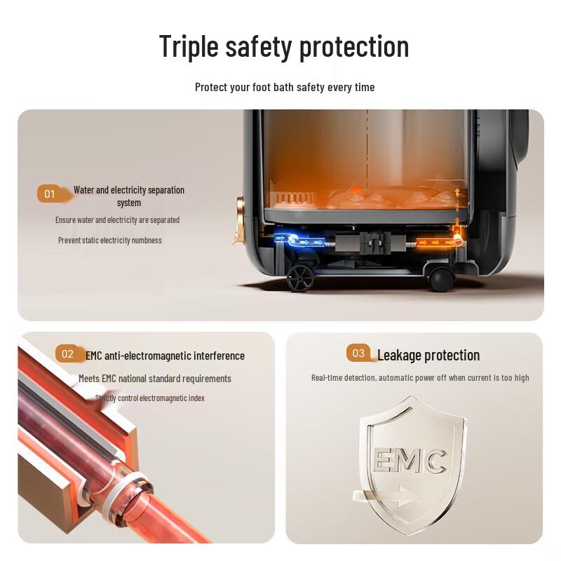 Bear Fully Automatic Heating Foot & Knee Spa Massager