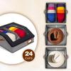 Hat Organizer with Clear Window Lid Flip Access Design Stackable Adjustable