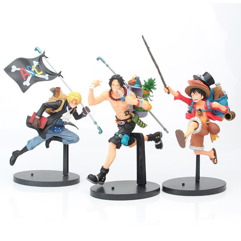 One Piece Running Brothers Pvc Figures Set 20cm High Detail Collectible Figurines