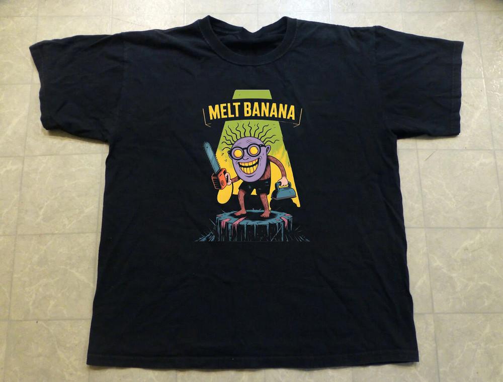 HOT! Melt-Banana Black Cotton All size S-5XL  AD645 Unisex T-Shirt S