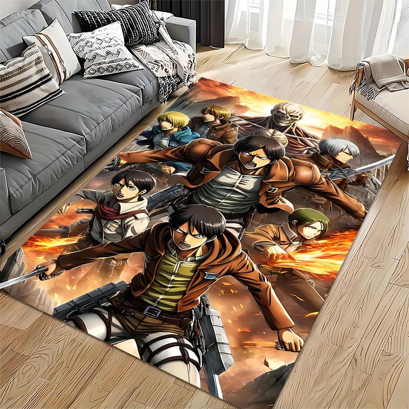 Anime Fighter Heroes Battle suitable as a non-slip mat for the living room or bedroom sofa