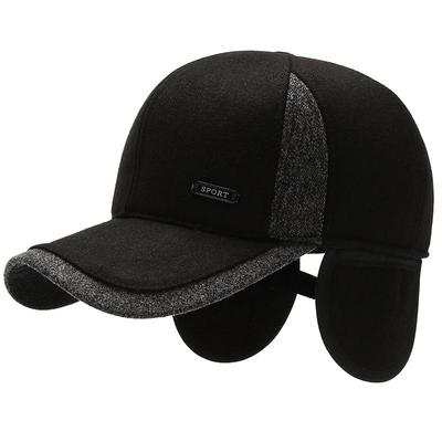 Men's Hat Winter Warm Baseball Cap Thickened Wool Cotton Hat Ear Protection Casual Fashion Personality Trend Outdoor Hat