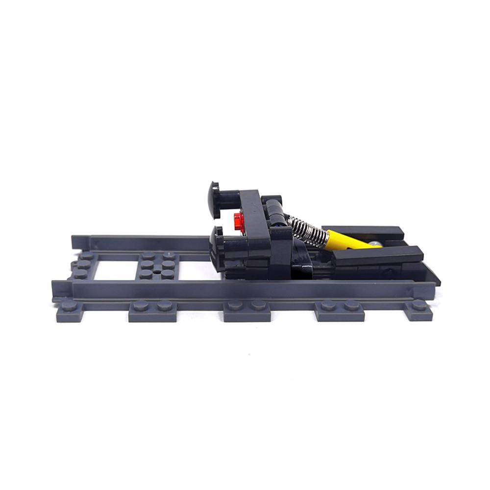Simulated City Train Railway Buffer Track Building Blocks MOC Assembled Train Scene Combination Model Expansion Parts