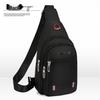 2024 Men's Three-Layer Oxford Crossbody Chest Bag with Zipper