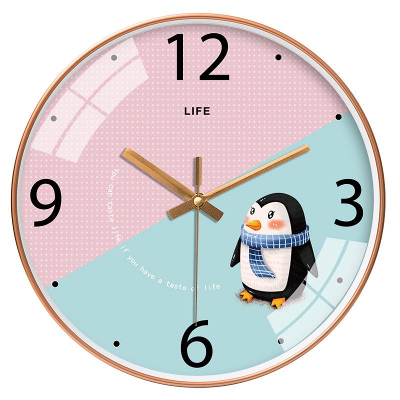 12-Inch Nordic Starry Sky Silent Wall Clock for Bedroom & Living Room