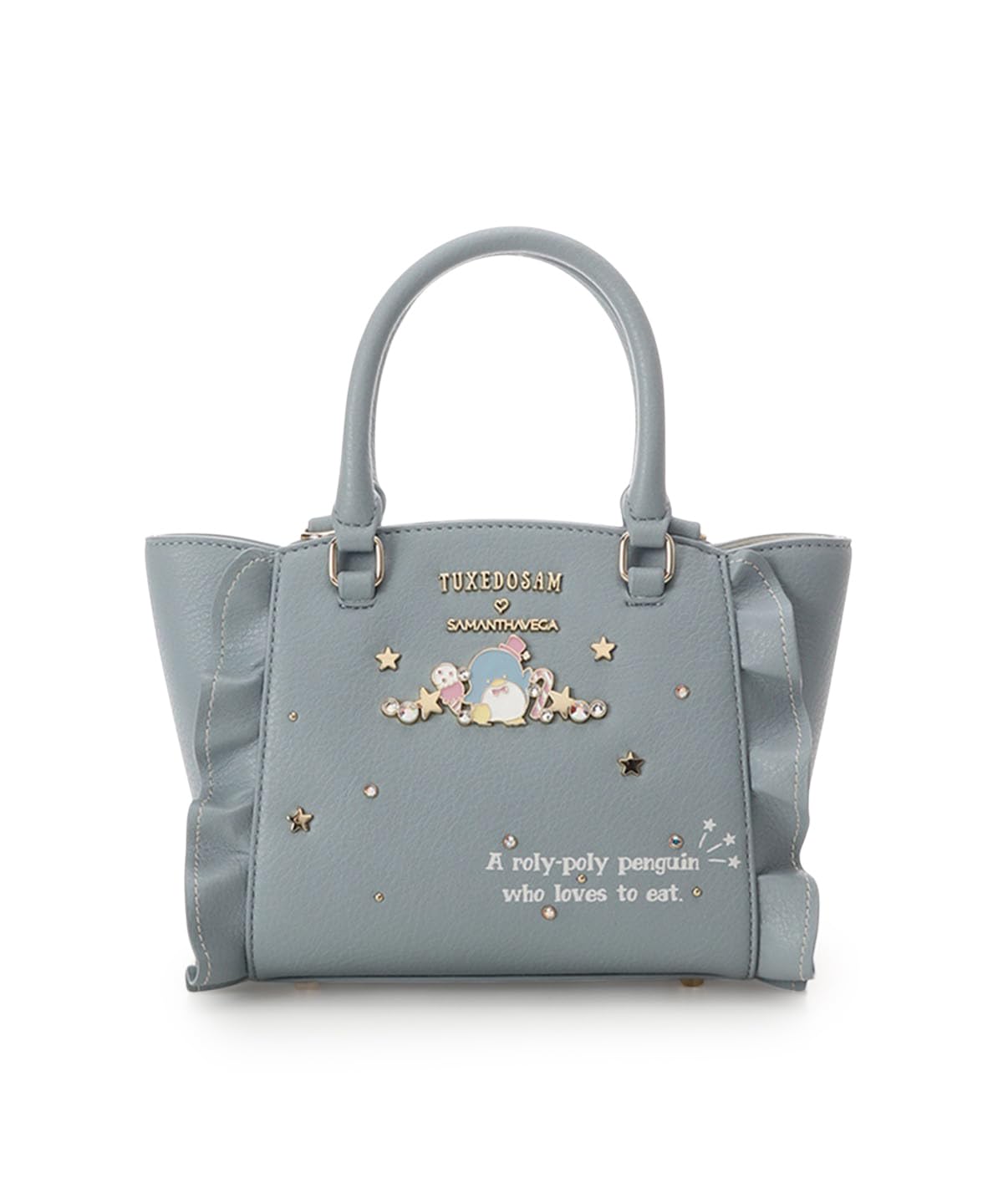 

Samantha Vega Коллекция Tuxedo Sam С оборками на плечах Темно-синий (Мини) Сумка, Женская,