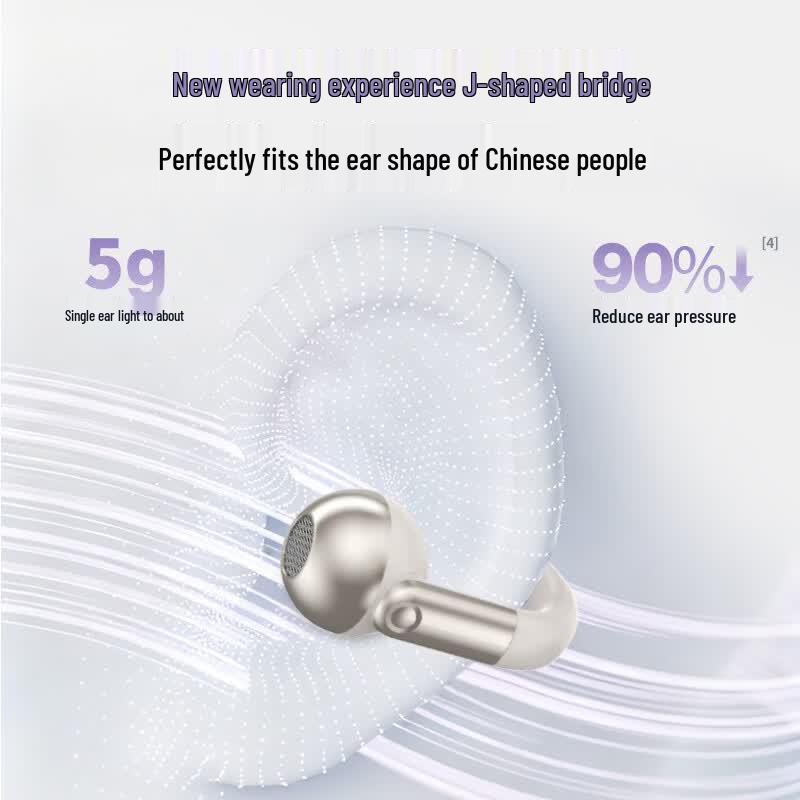 Casque Bluetooth à clip d'oreille ouvert DOUBLE TUNE C3 pour la traduction IA