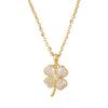 Banyan Tree S925 Silver Four-Leaf Clover Necklace - Elegant Female Design, New Fashion Clavicle Chain