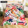 Koi Fish Duvet Cover Set Japanese Painting Style Decor 2/3 Piece Bedding Set With Pillow Shams Queen Full Size Black White